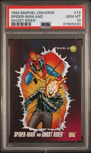 1992 Marvel Universe #72 Spider-Man & Ghost Rider PSA 10 POP 18 + FREE SHIPPING! - Bild 1 von 2