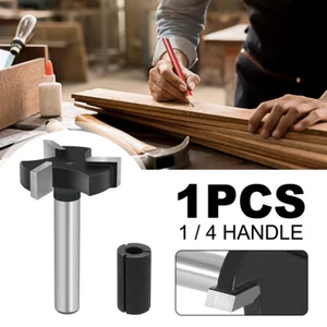 CNC Spoilboard Surfacing Slab Flattening Router Bits 1/4 inch Shank 1 inch RodIG - Picture 1 of 10