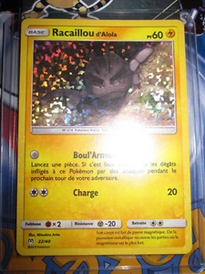 POKEMON PROMO (◕‿◕✿) RACAILLOU D'ALOLA HOLO FOIL 22/40 NEUVE FRENCH MC DO 2019 - Picture 1 of 2