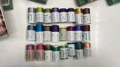 Viscose Rayon Embroidery Thread- 120Denier/2ply (10 Spools) Assorted Colours - Image 1 of 4