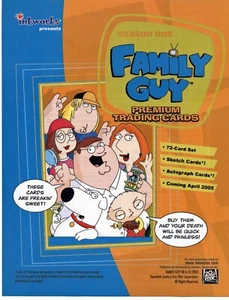 Family Guy season 1 & 2 - 2 Sell Sheets [8 1/2" x 11"] - Picture 1 of 2