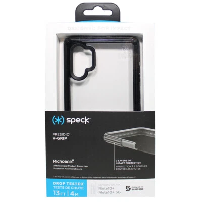 Speck Presidio V-Grip Rugged Case For Samsung Galaxy Note 10 Plus - Black - Image 1 of 2