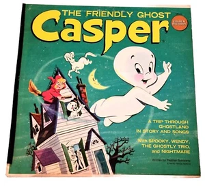 Casper The Friendly Ghost. LP Vinyl Record. 33 RPM. 1974. Children's. Wendy Etc. - Picture 1 of 8