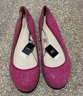 Bnwt Next Pink Rhinestone ballerina flat shoes size 6.5 RRP £28