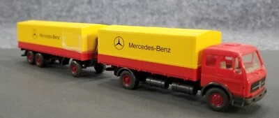 Wiking HO 1:87 MB MERCEDES BENZ SEMI COVERED TRUCK & TRAILER - Image 1 of 4