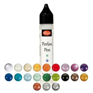 Perle Penna 28ml Perlenpen Viva Decor Non Solo Fürtextilien 33 Colori Dotart - Picture 1 of 18
