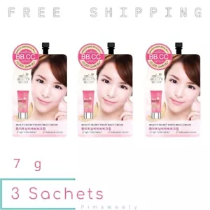 3 Sachets X 7 g Nami Beauty Secret White BB CC Cream SPF30 PA++ Facial Brighten - Picture 1 of 7