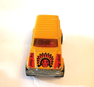 Majorette Jeep Cherokee Nº 236 Big Chief Amarillo Diecast USADO Hecho en Francia - Imagen 1 de 6