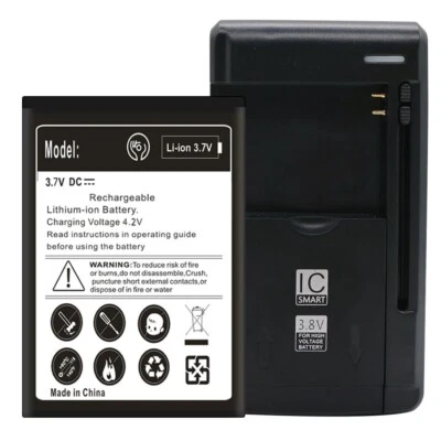 Batería Superior 1750mAh EB-F1A2GBU + Cargador para Cámara Samsung Galaxy 2 EK-GC200 Foto 1 de 3