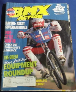 BMX ACTION MAGAZINE-MAY 1986  TERRIBLE TEN-HUTCH SUPERNATIONALS-GREG HILL-CW Z75 - Picture 1 of 8