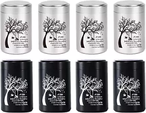 Mini Urns for Ashes Set of 8 - 3 Keepsake Containers - Aluminum Memorial Holders - Picture 1 of 12