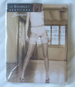 LE BOURGET BAS TOP STAY-UP STOCKINGS - BRONZE - T3 - Picture 1 of 1