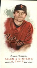 2007 Topps Allen and Ginter Mini Houston Astros Baseball Card #207 Chris Burke