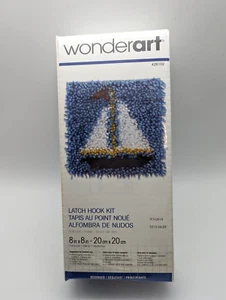 Wonderart Sailboat Latch Hook Kit 8" X 8" -  NEW - Picture 1 of 2