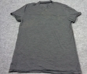Icebreaker Shirt Mens S Gray Short Sleeve Pocket Base Layer Merino Wool** - Picture 1 of 8