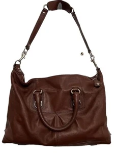COACH Ashley F15447 Brwn Leather Convertible Satchel Shoulder Bag 13.5x10.5x5.5” - Picture 1 of 13