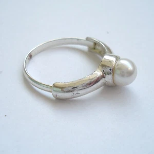 Anillo vintage con perla, anillo vintage con perla - Imagen 1 de 6