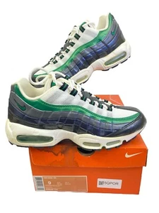 Nike Air Max 95 weiß kieferngrün Feuerstein Größe 9 (609048-134) 2007 Release - Bild 1 von 15