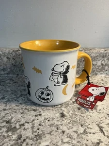 NUEVO Peanuts Snoopy Vampire Bat & Pumpkins 20 OZ Halloween Taza Café Té - Imagen 1 de 6