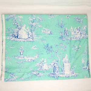 Jennifer Paganelli Toile Fabric Mod Girls Green Blue 2 yds Sis Boom Free Spirit - Picture 1 of 5