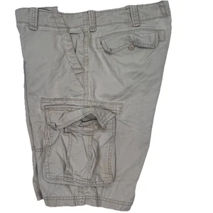 Old Navy Mens Cargo Shorts Sz 36 Beige Tan Khaki Cotton Pockets Outdoor - Picture 1 of 12