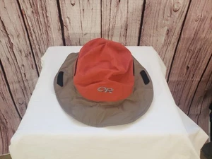 Cappello a secchiello arancione ricerca outdoor 100% nylon - Foto 1 di 8