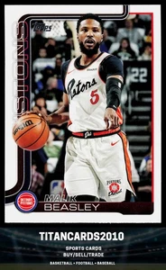 Malik Beasley 2025-26 Topps Flagship Basketball Detroit Pistons #43 - Picture 1 of 2