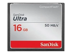 Sandisk Ultra CompactFlash Memory Card - 16 GB 50 MB/s (SDCFHS-016G-G46) - Picture 1 of 1