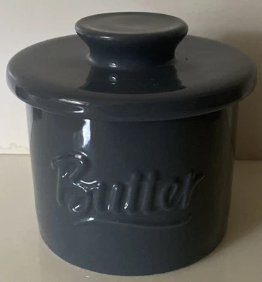 Sweese Gray Ceramic Butter Bell, Butter Crock, French Butter Bell - Image 1 of 4