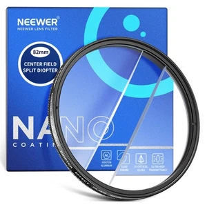 NEEWER 82mm Campo Central Dividido Efecto Dioptrías Filtro Cámara Prisma Lineal K9 Opti - Imagen 1 de 8