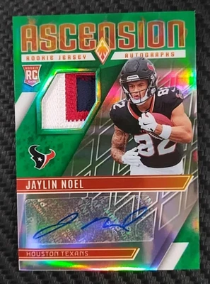 2025 Panini Phoenix Jaylin Noel 3 CLR Jersey Patch AUTO 02/25 RPA Rookie TEXANS - Image 1 of 4