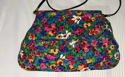 Bolso Cartera J. Reneé Colorido Floral Bolso de Mano De Colección Hong Kong Vibrante Foto 1 de 4
