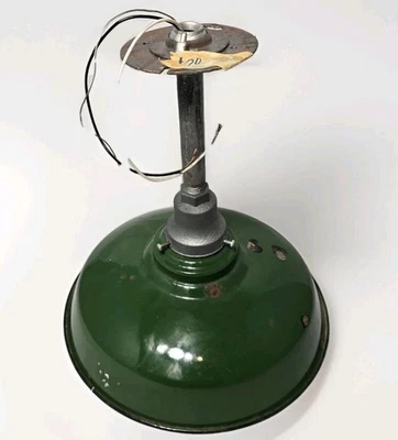 Antique Vintage Gas Station Porcelain Barn Light 17" Inch Industrial-- Wired - Image 1 of 4