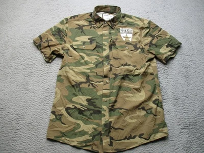 Poncho camisa ao ar livre masculina M fina camuflagem botão para cima ventilado pesca caça magnética - Imagem 1 de 4