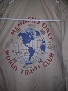 Vintage Members Only Tan Cotton Outer/Inner With Nylon See Pics For Condition - Picture 1 of 14