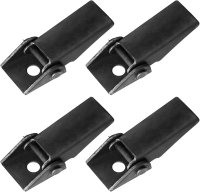 Сверхпрочные сварные петли ворот прицепа 4 x 3 дюйма со штифтом - упаковка 4 шт. - Изображение 1 из 4