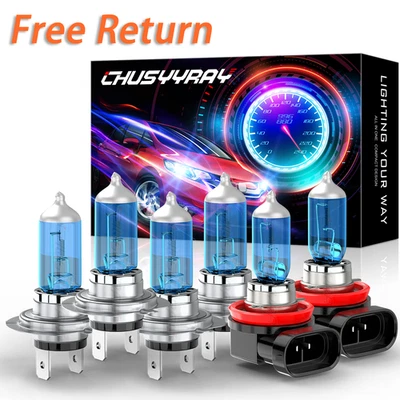 For Buick Regal Sportback 2018-20 Halogen Headlight High Low Fog Light Bulbs Kit - Image 1 of 4