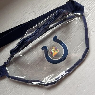 Indianapolis Colts Fanny Pack Waist NFL Stadium Clear Bag Football Season Merch - Image 1 of 4
