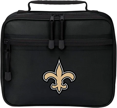 NEW Licensed NFL "Cool Time" Lunch Bag Kit (New Orleans Saints) lunchbox Cover