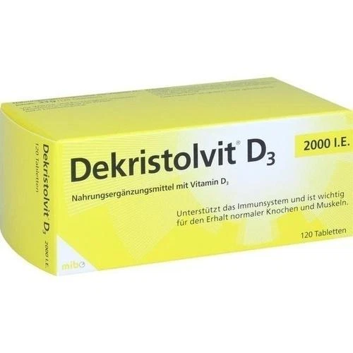 HÜBNER NATURARZNEIMITTEL GMBH DEKRISTOLVIT D3 2.000 I.E. Tabletten 120 St PZN 10818546
