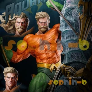 Figura Estatua GK Aqua Man on Seahorse Resina Modelo Escala 1:6 Sin Pintar Impresión 3D - Imagen 1 de 15