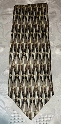 Corbata Hombre Zylos George Machado Diseño Geométrico 100% Seda Importada - Corea Foto 1 de 4