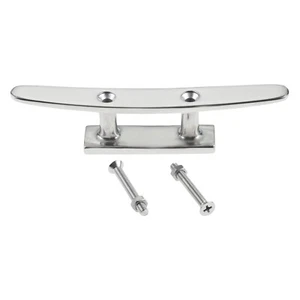 Silver Stainless Steel Marine Mooring Anchor Deck Cleat for Kayak Boat 150mm/6" - Picture 1 of 12