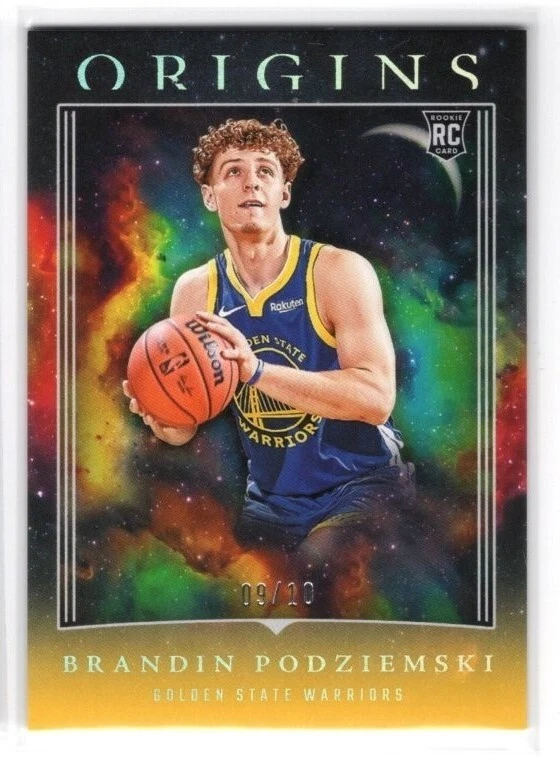 2023-24 Panini Origins Brandin Podziemski Gold Parallel Rookie Card RC /10 #24
