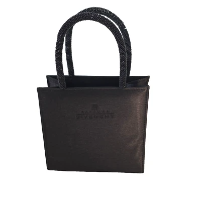 Mini bolso de mano Givenchy OG Givenchy Parfums negro con asas con cuentas Foto 1 de 4