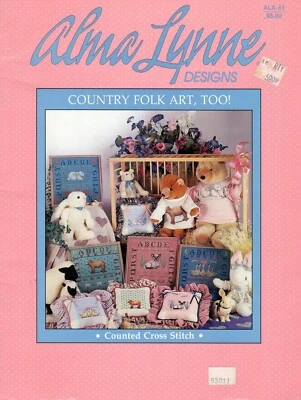 Alma Lynne Designs Country Folk Art, Too! Lamb, Teddy, Bunny, Heart NOS - Image 1 of 4