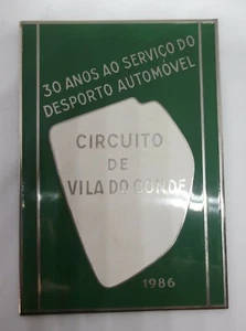 Rally medal in enamelled metal, Vila do Conde circuit, Portugal ###RARE### - Picture 1 of 6