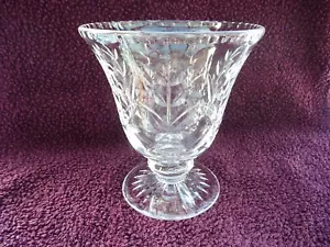 Vintage Stuart Crystal Clear Cut Glass Flower Vase, excellent condition. - Picture 1 of 5