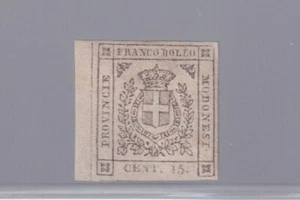 Modena 1859: "Governo Provvisorio" 15c. bruno chiaro (N° 14a) MNH (Cat.57/98) - Picture 1 of 3