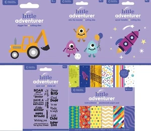 Crafters Companion - Little Adventurer Collection - Metal Dies, Stamp or Paper - Picture 1 of 33